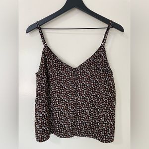 Madewell Floral Button-Front Tank Top